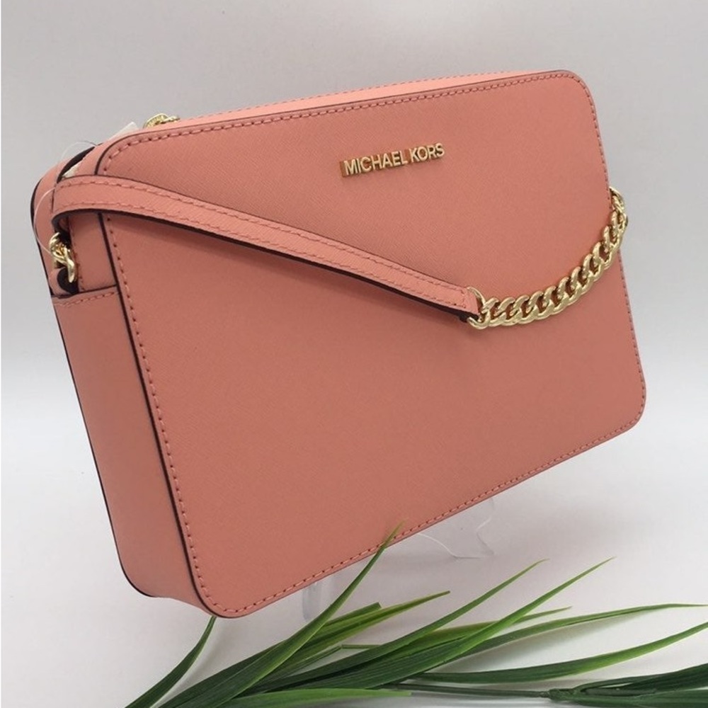 NWT- Michael Kors Large Crossbody Jet Set - Peach
